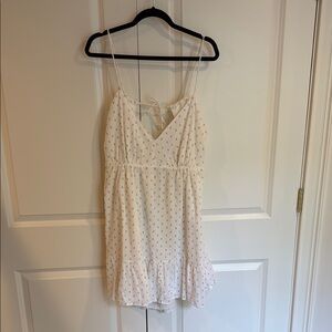 H&M White Polka Dot Dress
